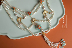 瓶果 莲说 佛教风格珍珠多宝流苏古风璎珞