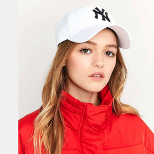 new era美国mlb白色棒球帽女ny洋基队la道奇弯檐青年休闲帽子儿童