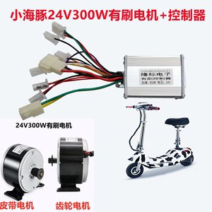 隆标有刷控制器24V300W电动滑板车控制板小海豚300W有刷皮带电机