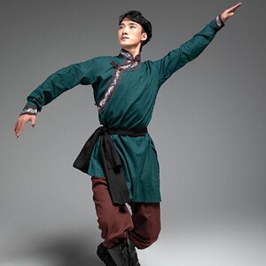 出租舞蹈服装演出服蒙古舞服装男少数民族练习服艺考服装中国风