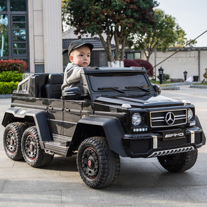 奔驰大g儿童电动车双人越野宝宝遥控汽车小孩玩具车可坐大人亲子