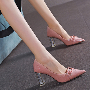 高跟鞋8公分粗跟