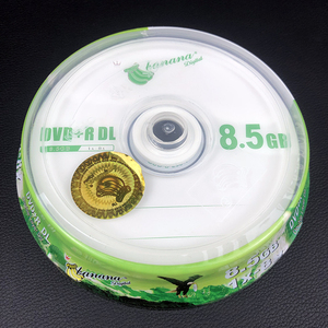 香蕉D9光盘DVD+R DL刻录盘8.5g光盘大容量8g空白光碟10片装空碟片