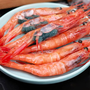 甜虾刺身俄罗斯北极甜虾即食生吃特大寿司冰虾日料刺身丹麦1kg