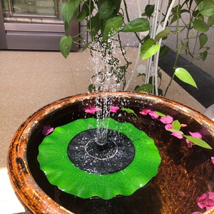 太阳能喷泉小荷叶喷泉家用庭院假山鱼缸鱼池喷水户外防水造景增氧