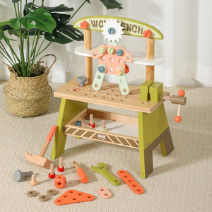 宝宝木质儿童维修工具台拧螺母拆卸打螺丝组装拼装玩具男孩女孩