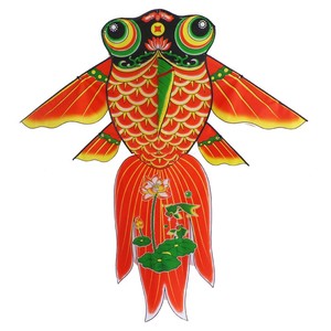 国潮旅拍摄影道具中国风鲤鱼风筝红锦鲤古装拍照复古装饰秀禾道具