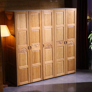 100%全竹制衣柜 楠竹衣柜 竹艺家具 竹衣柜 平拉门 四门高档衣柜