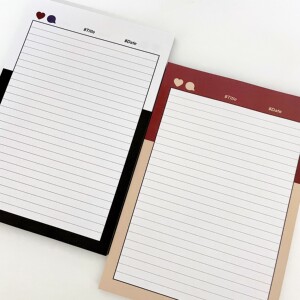 503store 新品横线拼接配色款b5双面学习便签纸加厚拍纸本