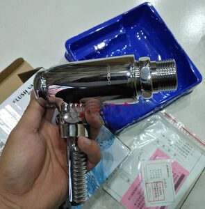 九牧全铜脚踏式便池冲水阀一寸接口脚踩延时大便冲洗阀8410-003