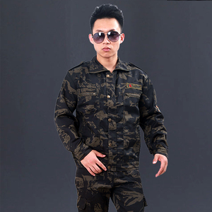 迷彩套装男耐磨工作服男厂服黑鹰套装春秋劳保工人上车间迷彩服男
