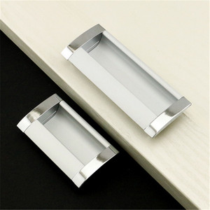 简约 嵌入式暗装拉手 铝合金橱柜暗拉手 隐形把手