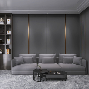 高级感金属灰墙纸简约轻奢客厅沙发背景墙公司办公室装修墙布壁纸