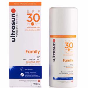 现 瑞士Ultrasun优佳U佳防晒霜乳SPF30 面部家庭型装100ml新版