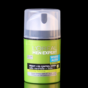 欧莱雅男士美白面霜 控油保湿润肤霜清爽擦脸乳霜净白护肤品