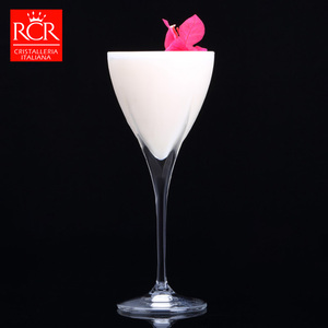 酒吧灵魂意大利进口rcr230ml无铅水晶高脚鸡尾酒杯威士忌酸酒杯