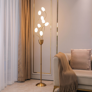 客厅落地灯简约现代创意个性轻奢设计师少女卧室书房角几落地灯具
