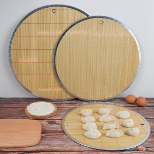 放饺子托盘盖帘饺子帘子家用竹制水饺篦子水饺子垫盖垫多层盘圆形