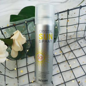 现货韩国正品re cipe crystal sun spray水晶防晒透明喷雾spf50