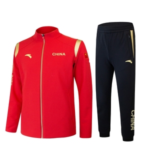 安踏赞助北京运动会国家队男女运动员休闲透气速干男款运动套装