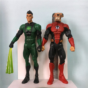 正版散货 美泰dc 7寸超可动人偶红灯侠 绿灯侠 动漫手办玩具模型