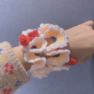 手工编织头绳diy材料包落难公主甜美毛线发饰头绳大肠发圈送女友