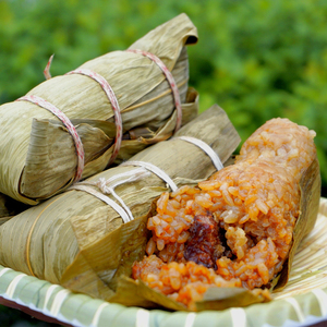 端午节黄山特产手工蛋黄大鲜肉粽 红糖豆沙蜜枣枕头四角粽子160g