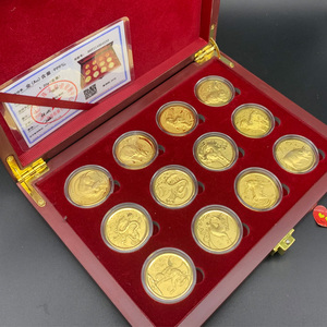 足金999纯金金币 十二生肖纪念币礼品礼盒装黄金投资送礼收藏礼品