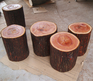 原木墩子树墩小树墩木桩凳大板支架花架圆凳子实木木墩树桩0人付款58