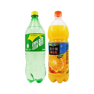 可口可乐美汁源果粒橙+可口可乐组合装 1.25L