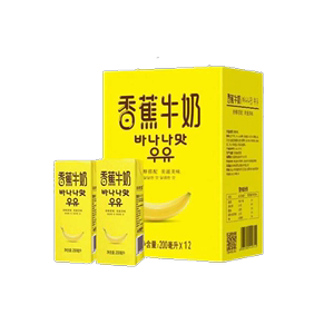 3月产 新希望香蕉牛奶 200ml*12盒健康营养风味乳饮