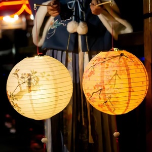 中秋春节花灯古风纸灯笼手提复古中国风汉服摄影拍照道具节日装饰