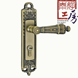 泰好工房泰好铜锁 简欧式全铜卧室内房门锁门把手TH58-0218