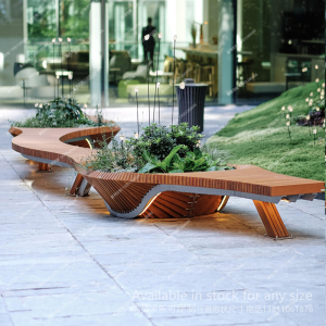 户外创意艺术座椅凳子个性切片椅定制酒店公共休闲椅公园休息长椅