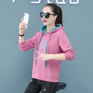 女士帽衫卫衣薄款韩版