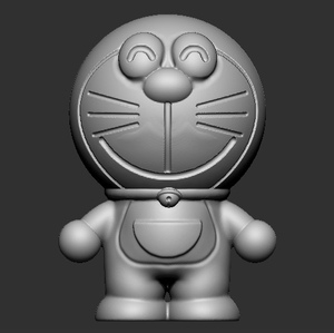 三维立体图圆雕图3d打印文件stl格式哆啦a梦机器猫模型1057