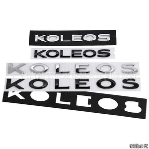 适用于雷诺科雷傲KOLEOS车标后备箱字母标志侧翼立体英文改装贴标