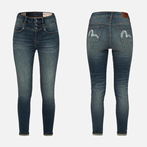 evisu牛仔裤女23春夏涂鸦达磨小海鸥贴身je175江江香港买手