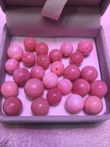 双十一特价纯天然水晶粉奥宝粉澳宝单珠可配手链手串饰品送礼