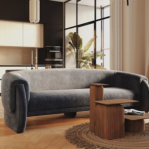 现代简约布艺沙发轻奢网红北欧风格三人沙发科技布单双三客厅沙发