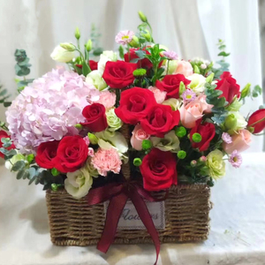 手提花篮康乃馨开业会议福州生日鲜花速递同城厦门青岛兰州贵阳送