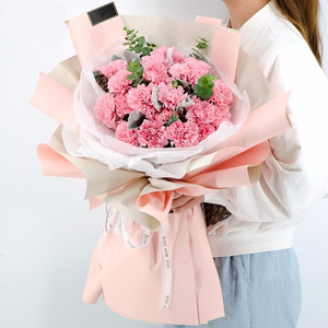 母亲节康乃馨送妈妈韩式创意生日花束鲜花速递同城广州深圳南昌店