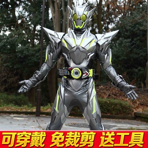 金属蝗虫假面的骑士皮套cos服可穿戴头盔摆件盔甲手工eva模型道具