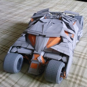 蝙蝠侠战车蝙蝠车精细版3d纸模型diy手工益智玩具手办摆件装饰