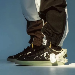 acronym x nike blazer low 黑绿酒红机能风休闲板鞋 do9373-001