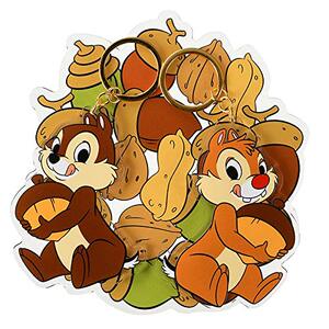 00小蔫儿淘宝日本东京迪士尼正版小松鼠奇奇蒂蒂金属情侣钥匙圈包