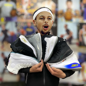 under armour curry 4安德玛 ua 库里4缓震篮球鞋黑白黑金1298306