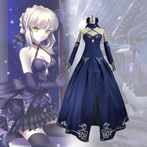命运之夜黑saber礼服剑士服阿尔托利亚sabercos服吾王莉雅fgo衣服