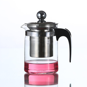 耐热玻璃飘逸杯不锈钢冲茶器过滤内胆泡茶壶风格茶具花茶壶玲珑