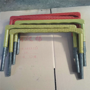 污水井塑钢爬梯 踏步 检查井窨井雨水井爬梯 水塔包塑圆钢爬梯